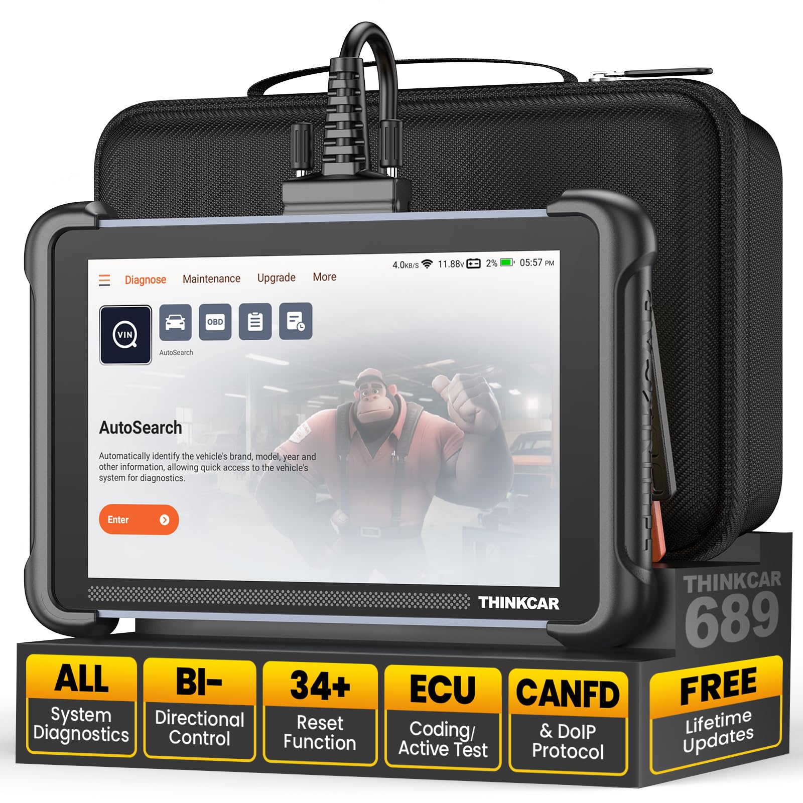 Amazon.co.jp: THINKCAR OBD2 スキャナー診断ツール 生涯無料